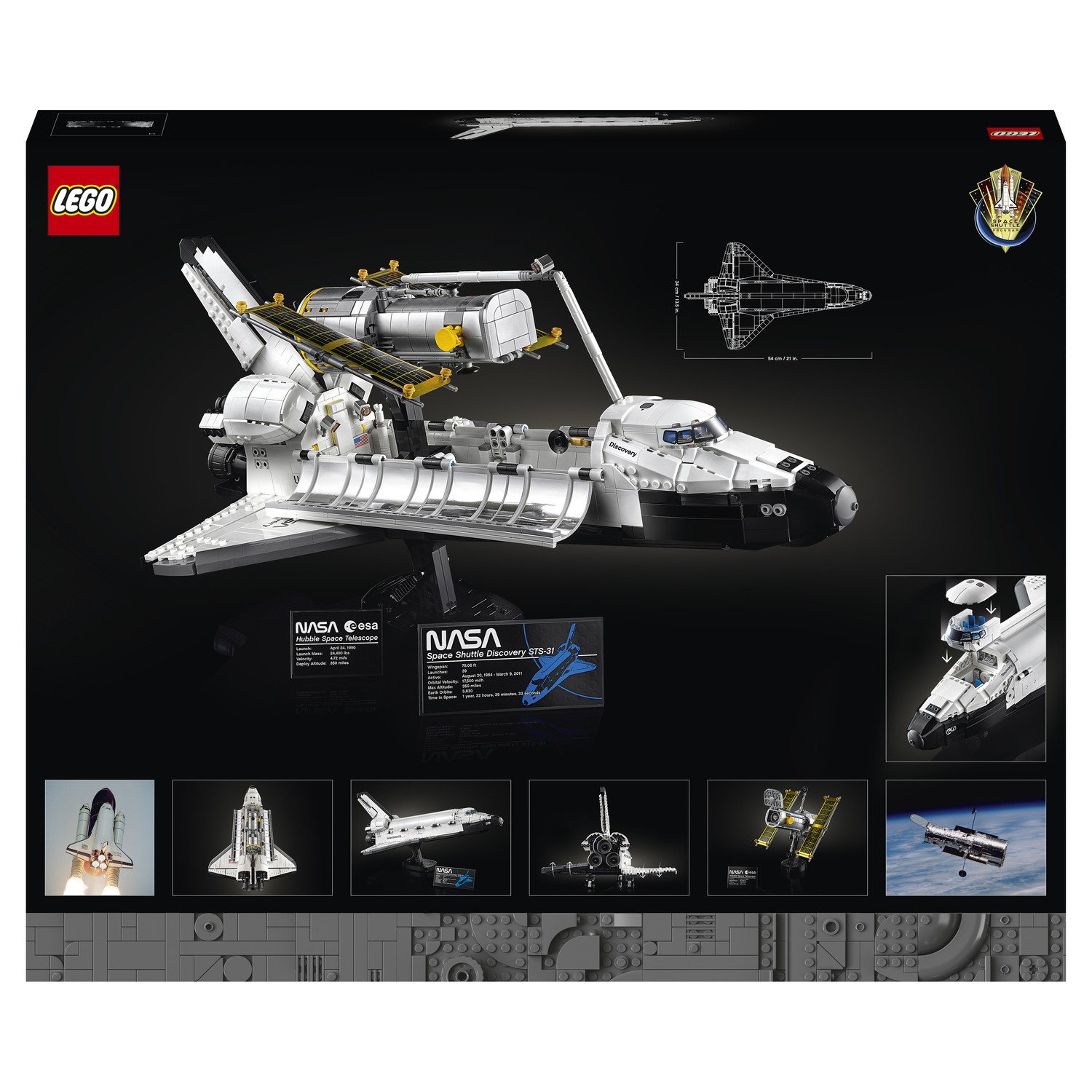 Конструктор LEGO Icons Космический шаттл НАСА блочный - фото 3