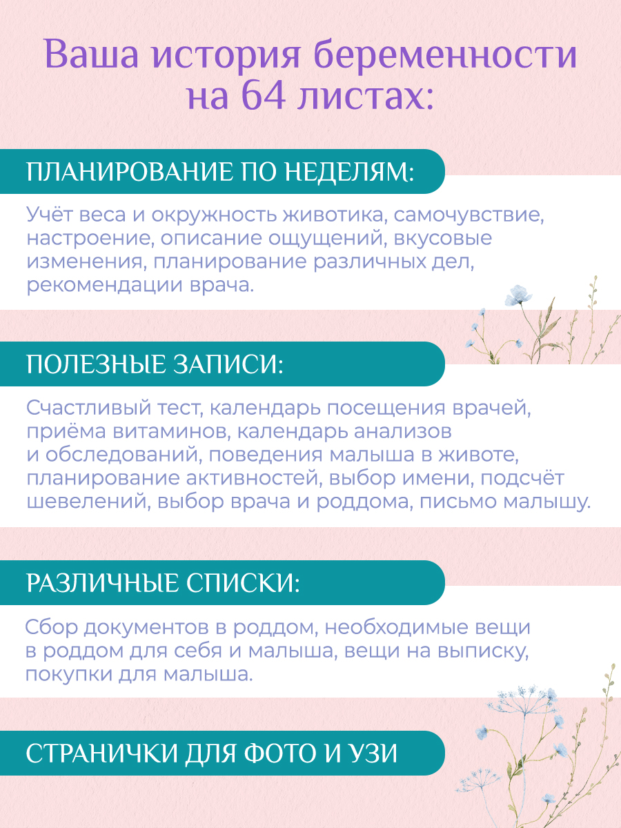 Ежедневник Проф-Пресс Дневник будущей мамы 80 лист. - фото 2