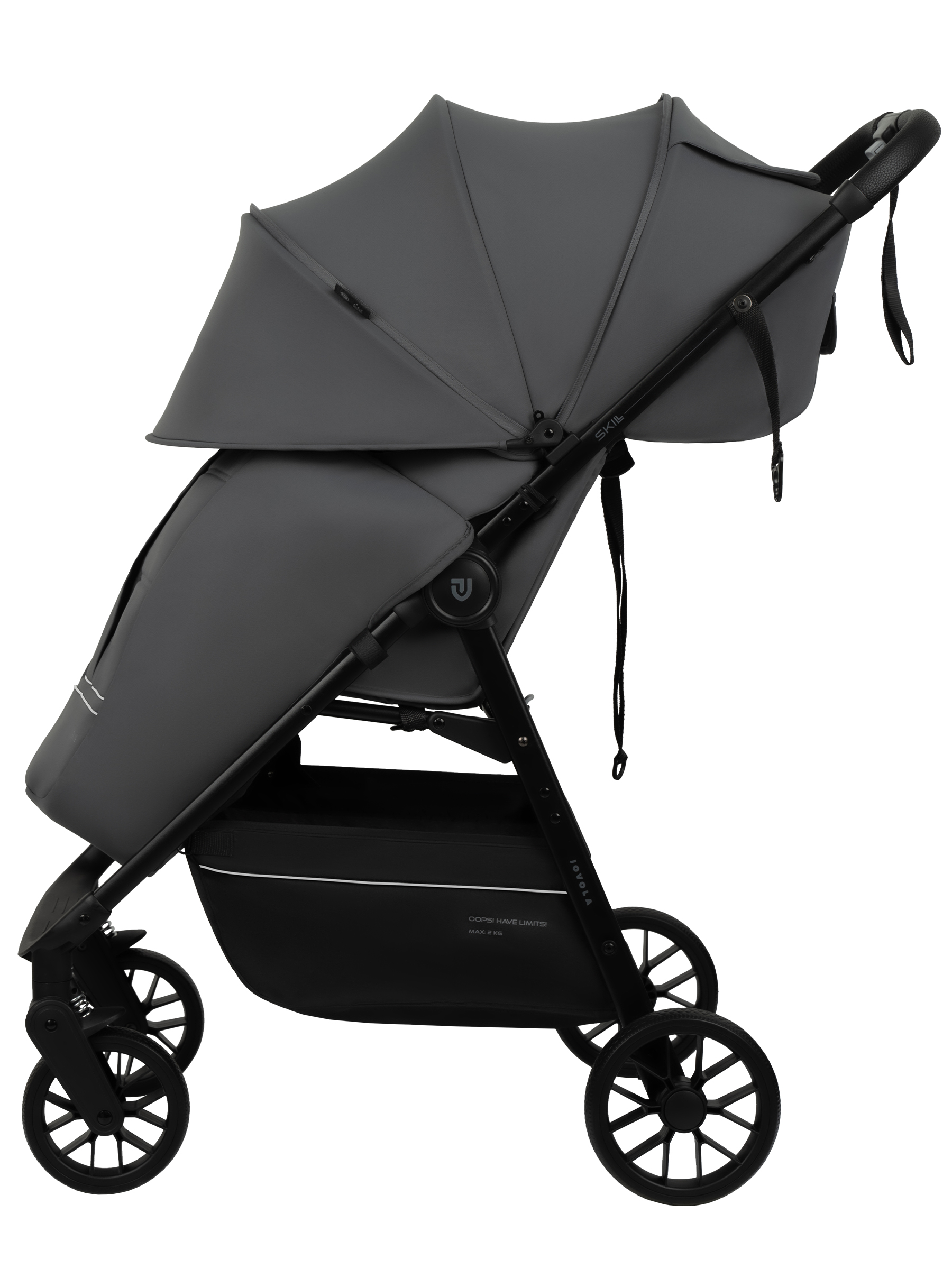 Коляска прогулочная JOVOLA Skill серый - фото 10