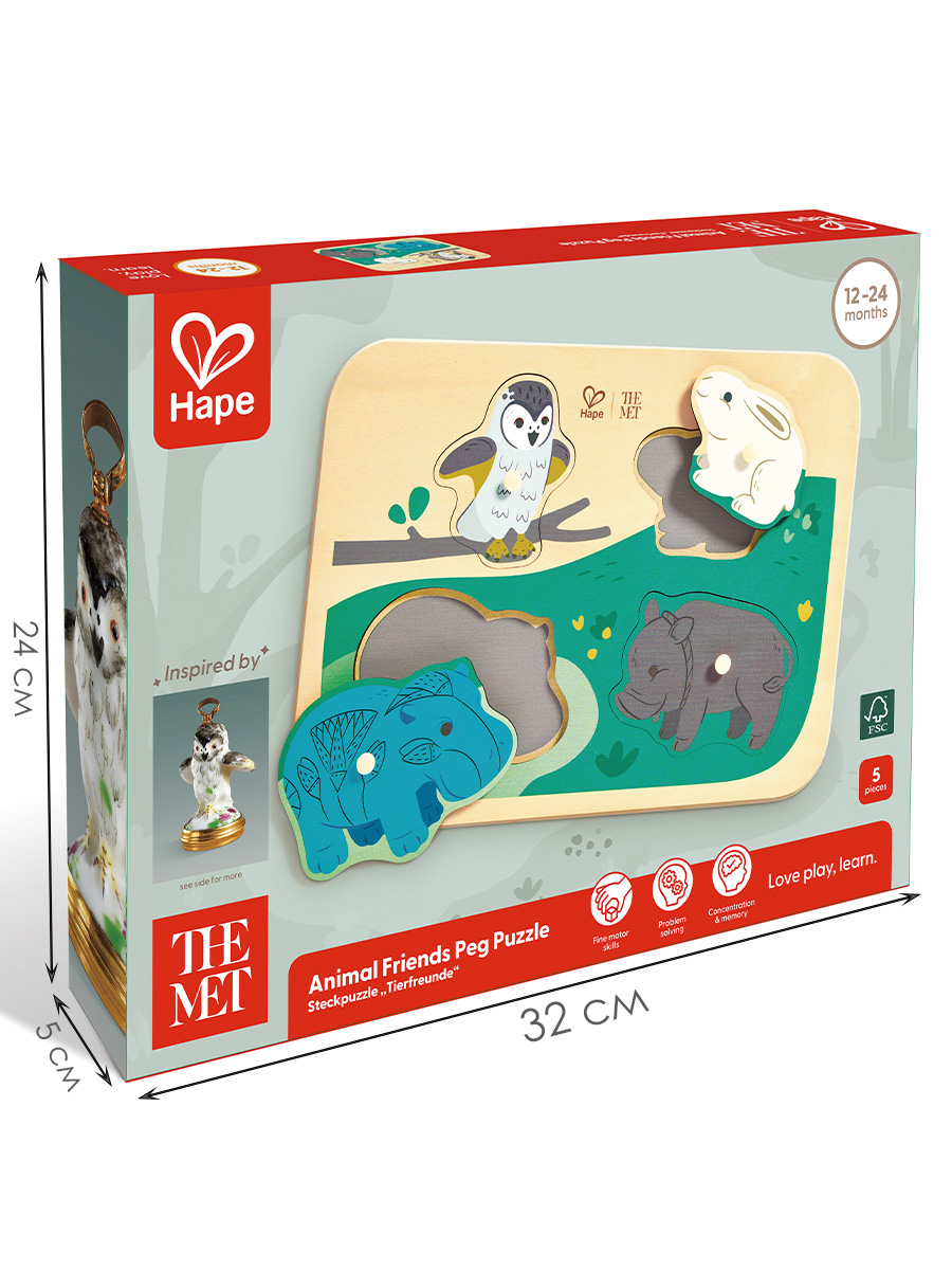Игрушка Hape пазл развивающий с животными - фото 12