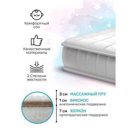 Матрас овальный Amarobaby Ortho effect 160х80