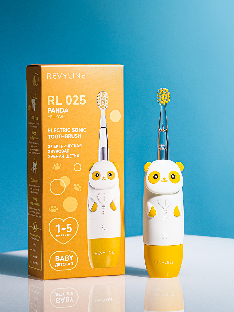 Зубная щетка электрическая Revyline Panda от 1 года - фото 1
