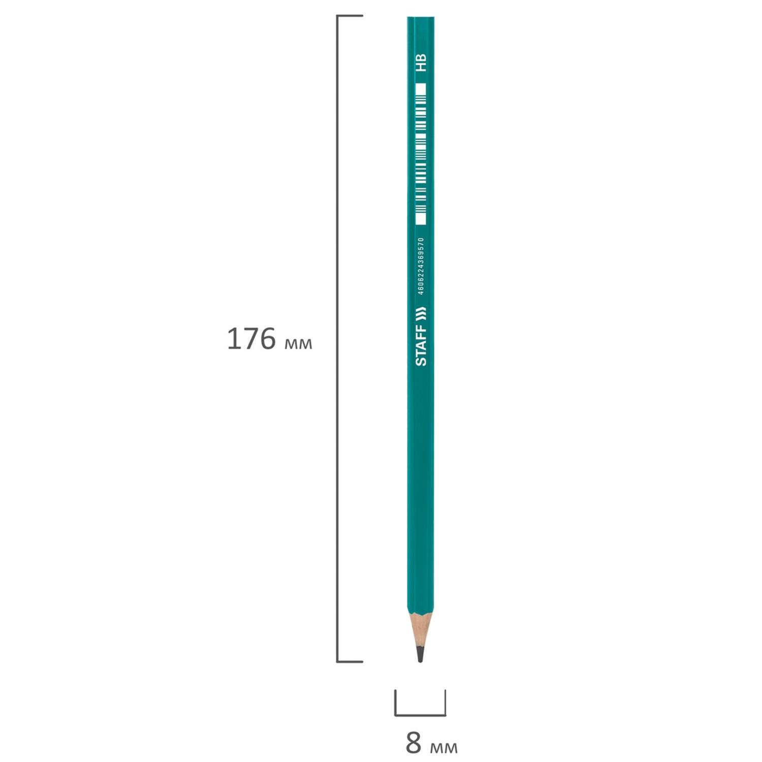 Карандаши чернографитные Staff 1 шт. - фото 3