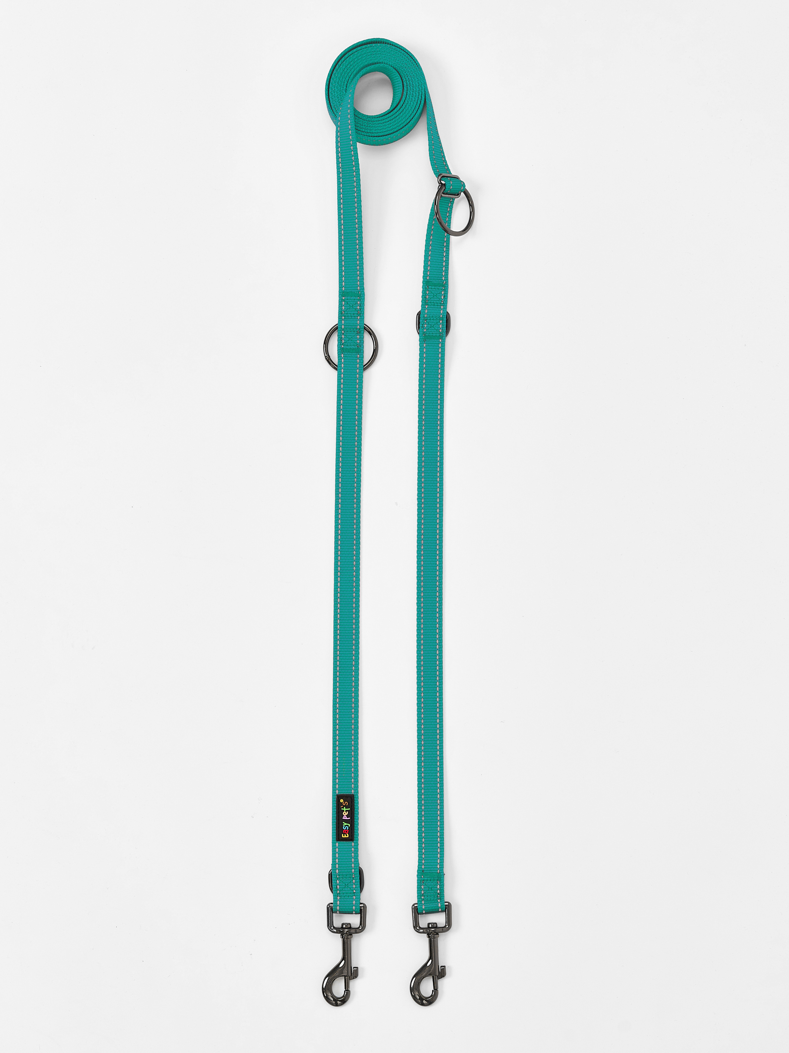Поводок перестежка для собак Easy Pets 324 цвет Зеленый р-р M 2см 300см - фото 10