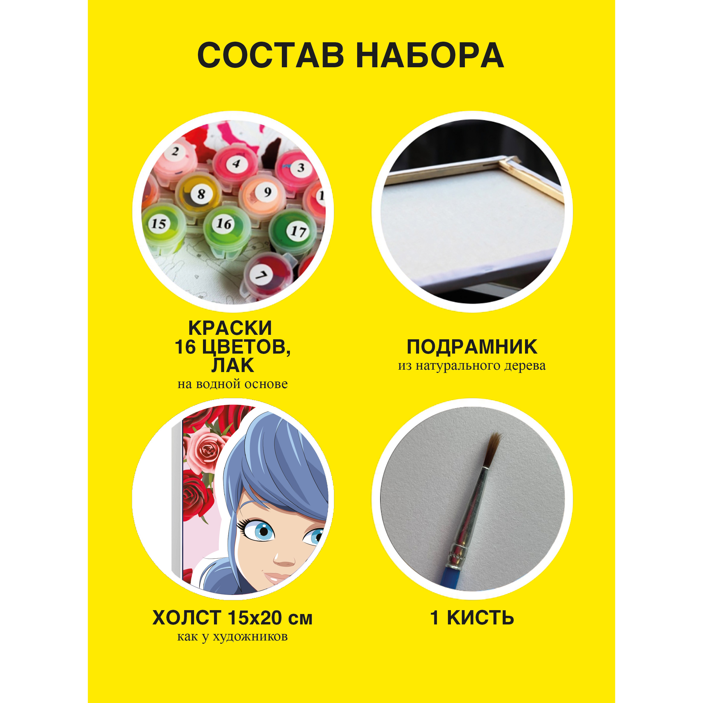 Картина по номерам Premiere Publishing Леди баг на холсте - фото 3