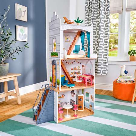 Домик для кукол KidKraft с мебелью