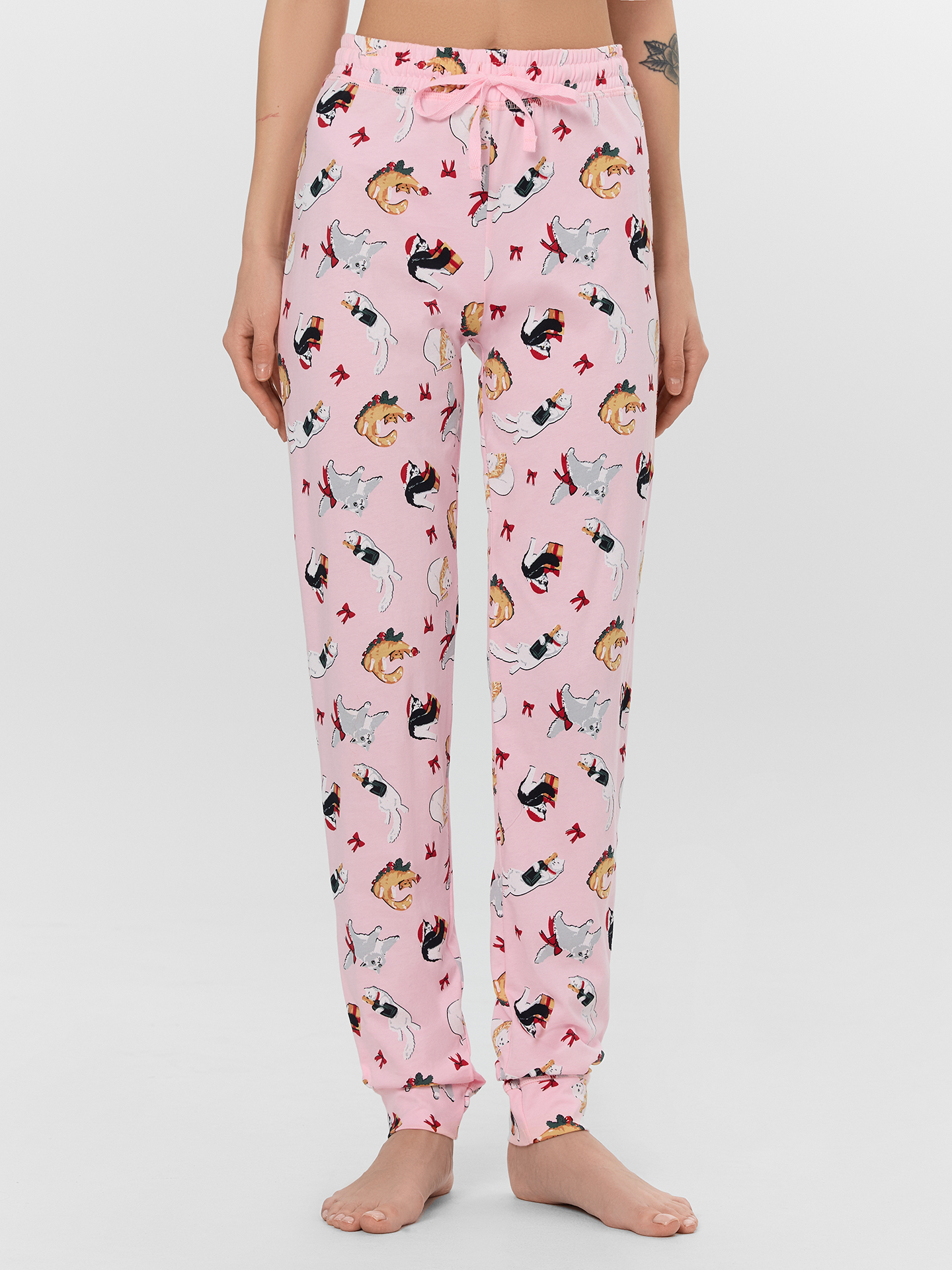 Брюки Mark Formelle (Марк Формэль) 532310/котики на розовом - фото 1