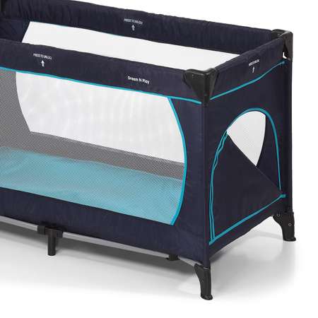 Манеж-кровать Hauck Dream'n Play Go Plus Navy Aqua