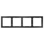 Рамка VOLTUM пластиковая S70 на 4 поста титан