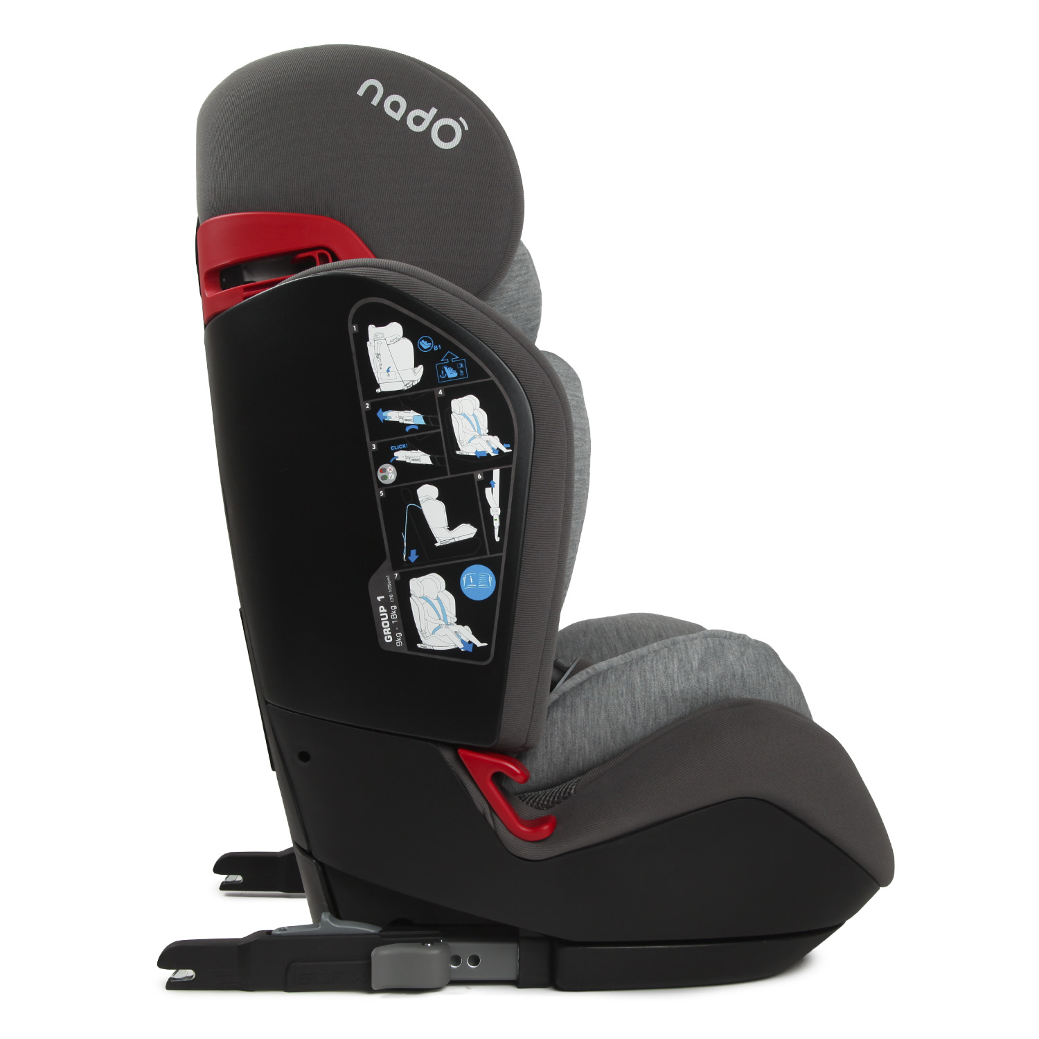 Автокресло nado Coconut ash Isofix 1/2/3 (9-36 кг) - фото 15