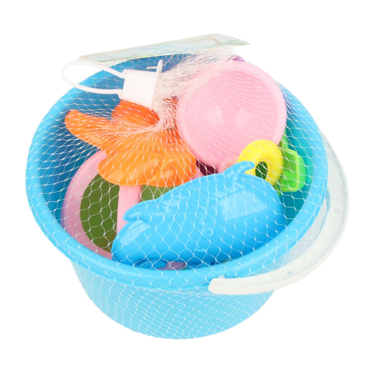 Песочный набор ё с ведёрком 9 предм. - фото 1