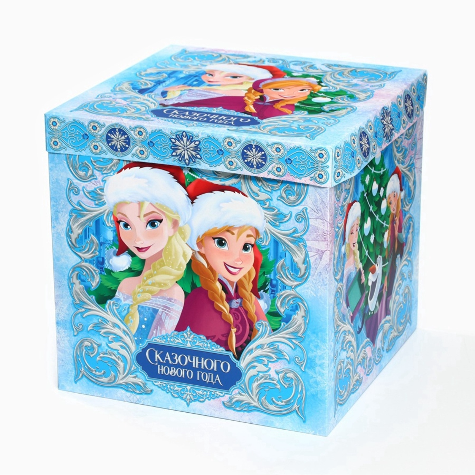Коробка складная, новогодняя Дарите Счастье "Сказочного Нового года", 30 х 30 х 30 см - фото 5