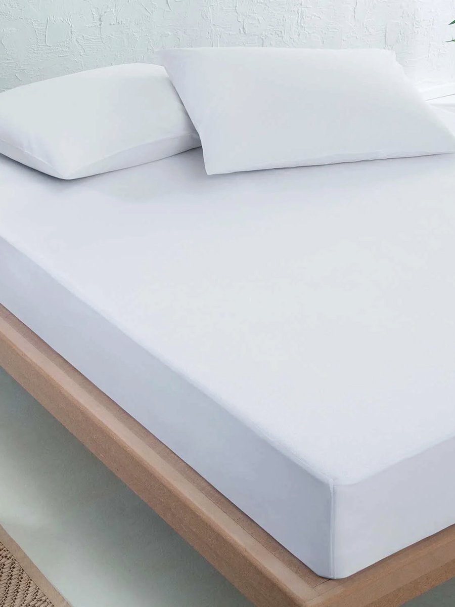 Простыня BRAVO поплин белый 160 x 200 см на резинке 1 шт. - фото 5