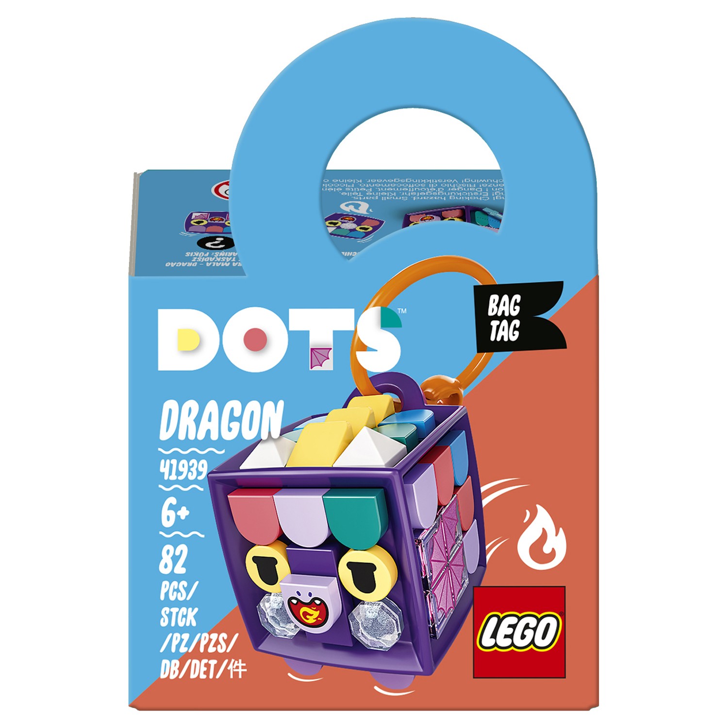Конструктор LEGO DOTS Брелок для сумки Дракон - фото 2