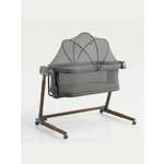 Колыбель Sweet Baby Comfort темно серая/дуб коричневый