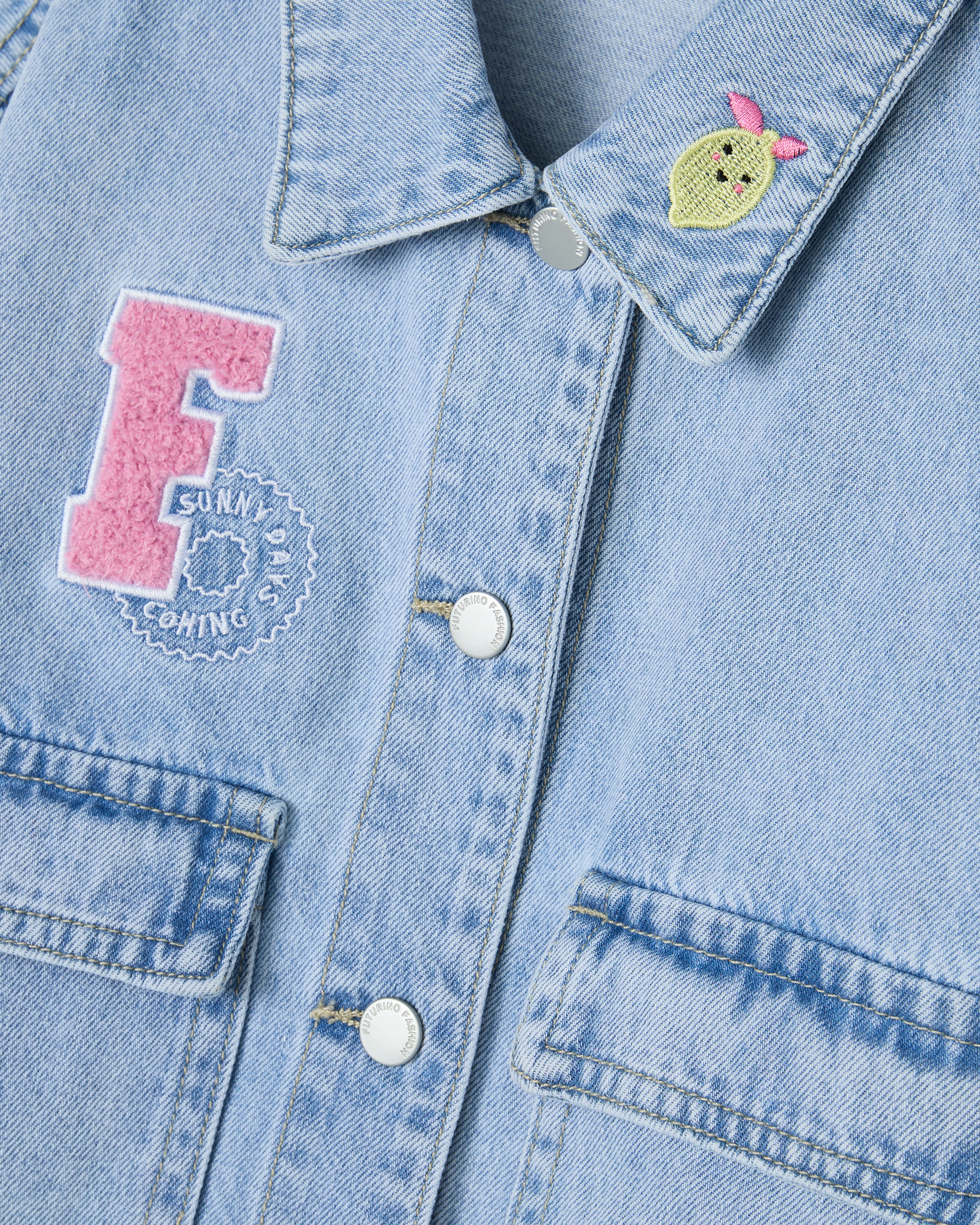 Джинсовая куртка Futurino Fashion SS26FF-2GD03kg-55 - фото 4