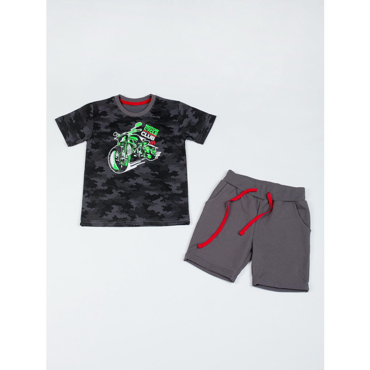 Костюм KiMMi co К-14087049п соты cерый мото - фото 8