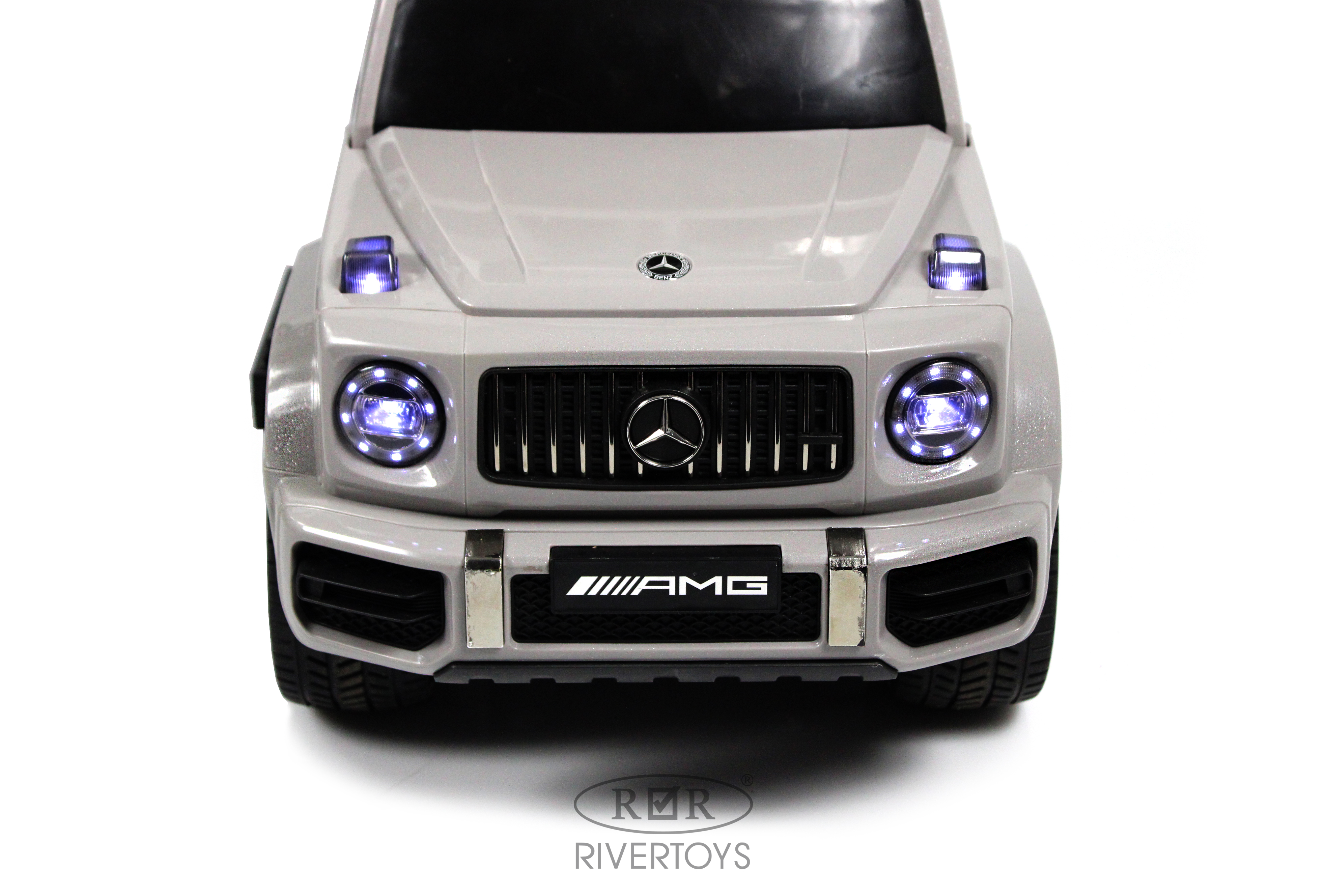Каталка RIVERTOYS Mercedes-Benz G63 Grey Diamond серый - фото 7