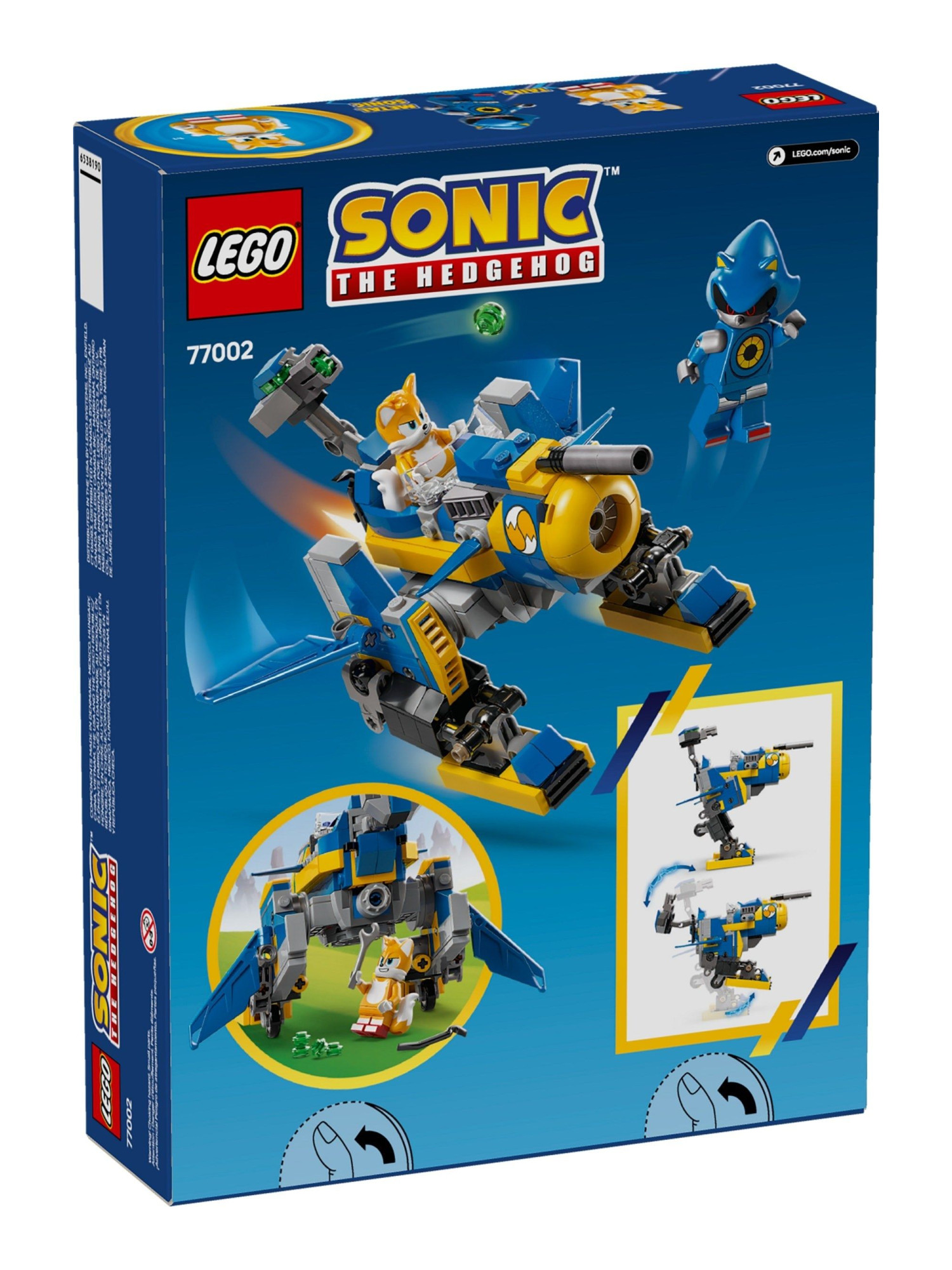 Конструктор LEGO Sonic the Hedgehog Циклон против Соника 290 дет. - фото 4