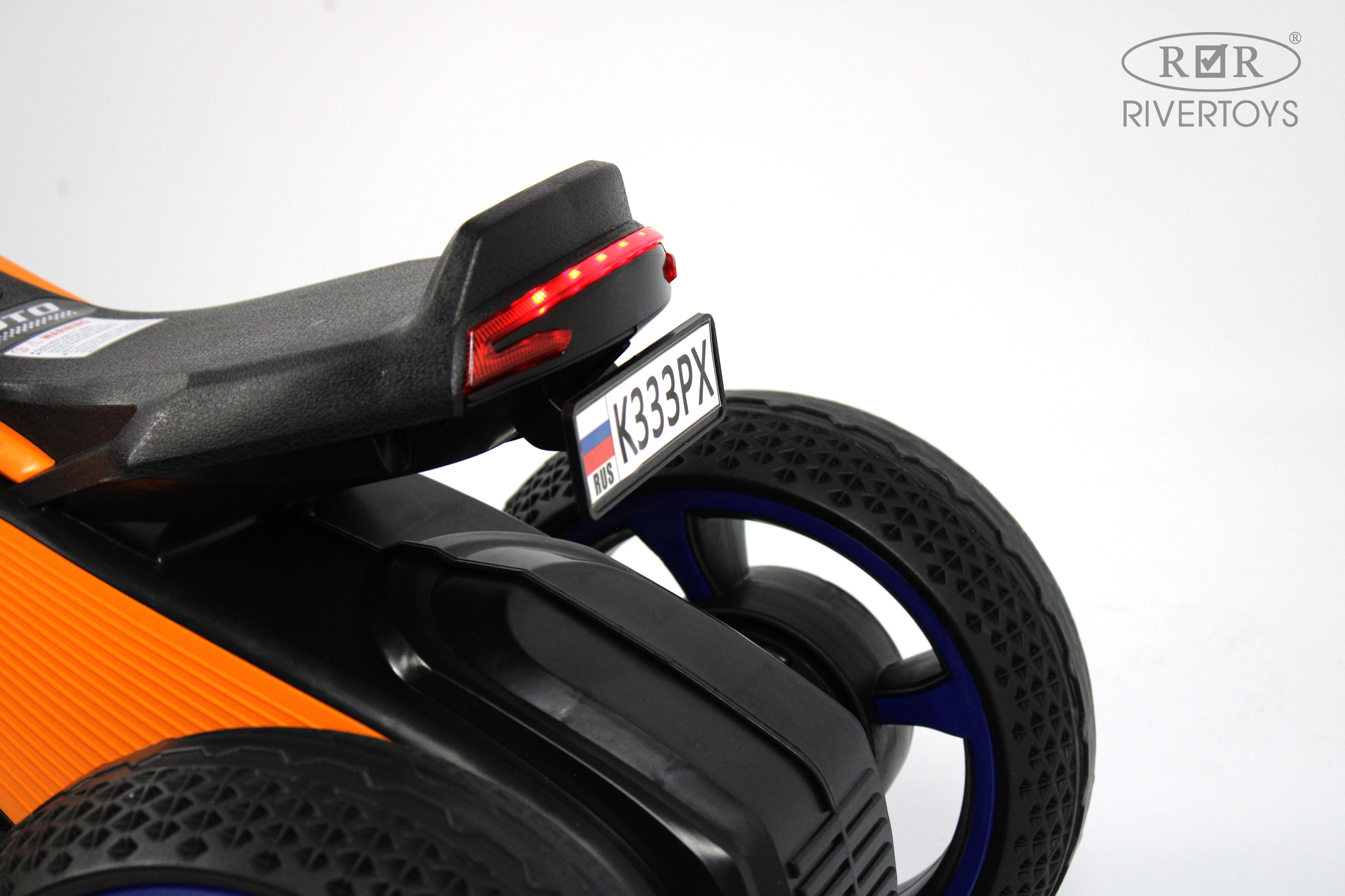 Электромобиль RIVERTOYS K333PX-ORANGE - фото 13