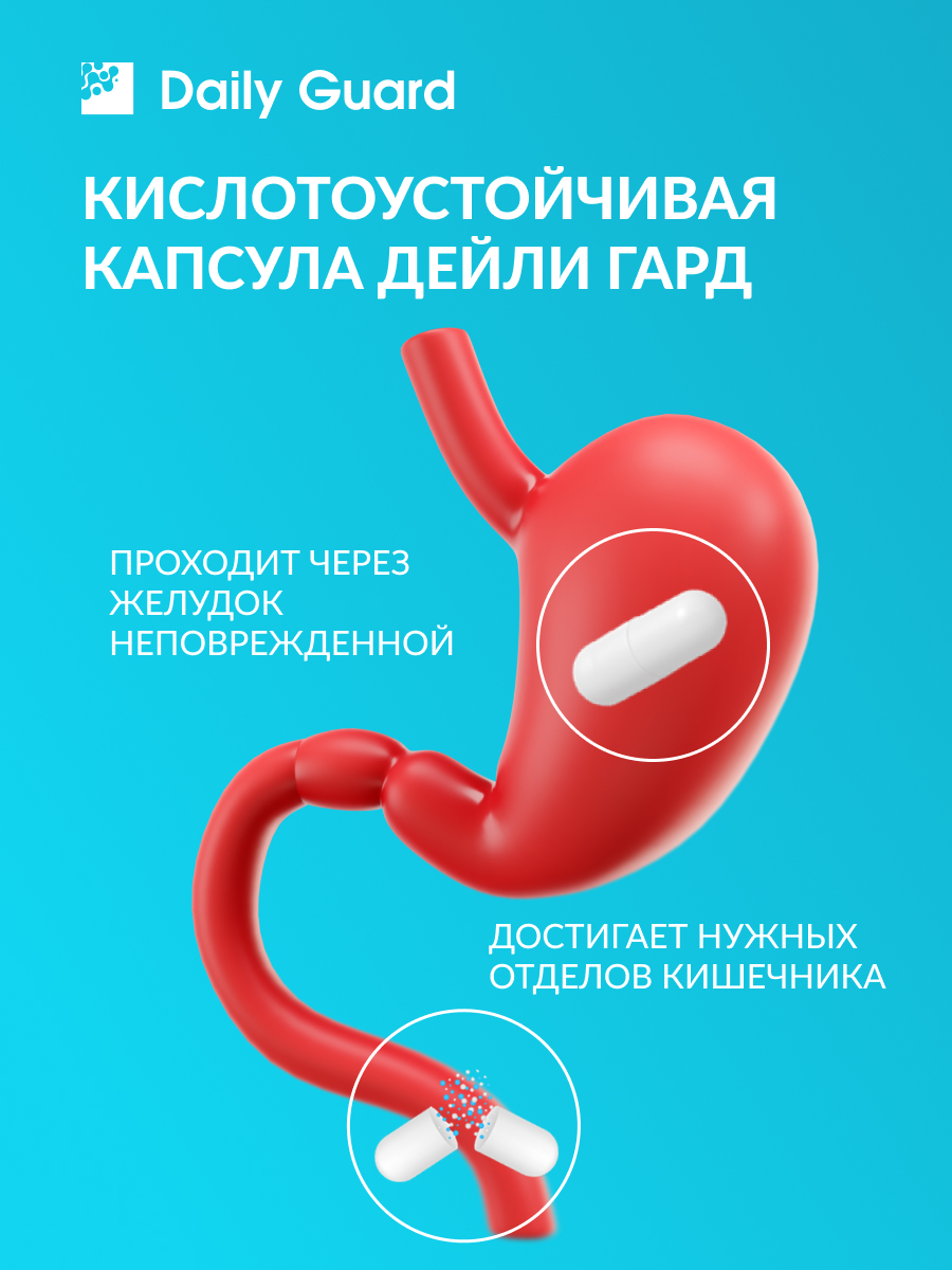Daily Guard пробиотик ФОРТЕ Daily Guard Лактобактерии + бифидобактерии + инулин. - фото 8