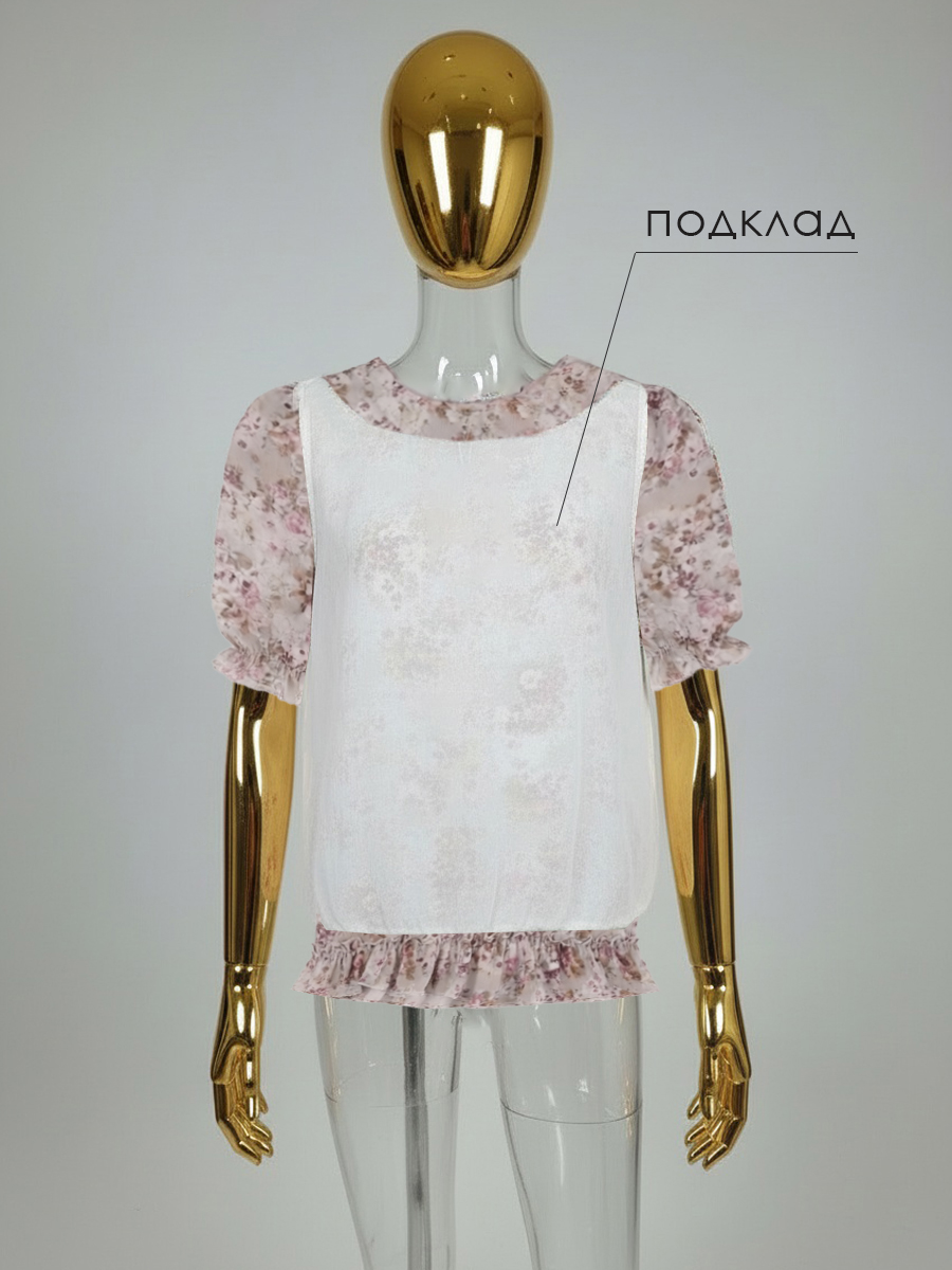 Блузка Lila Style Цветы - фото 3