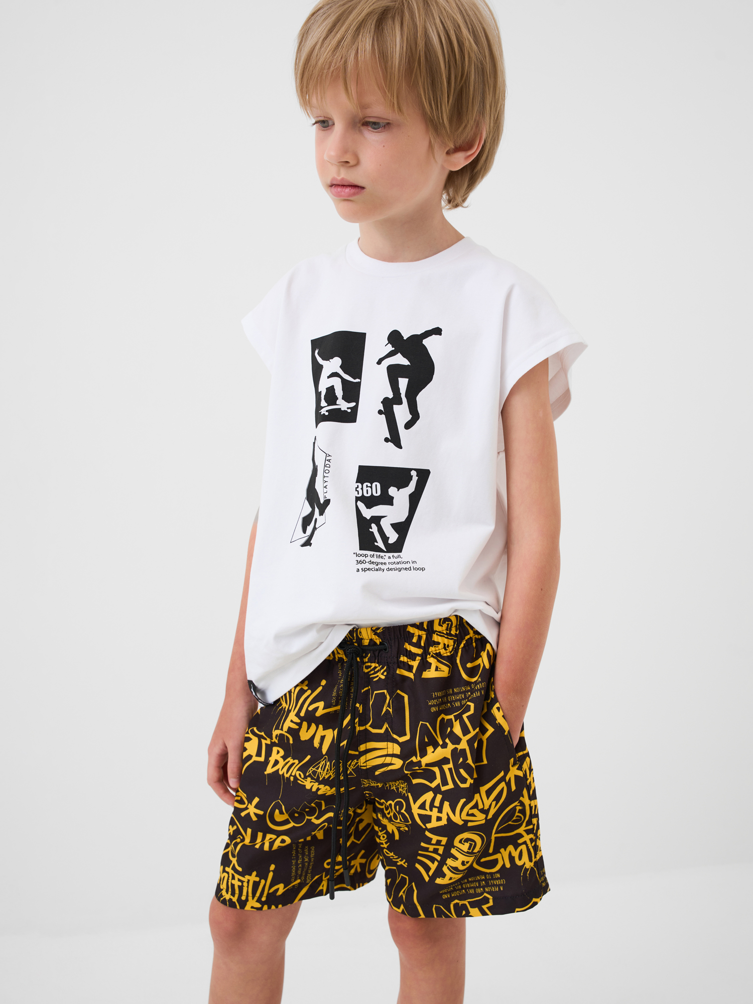 Изображение товара Шорты для плавания PlayToday Молодежные с UF-защитой