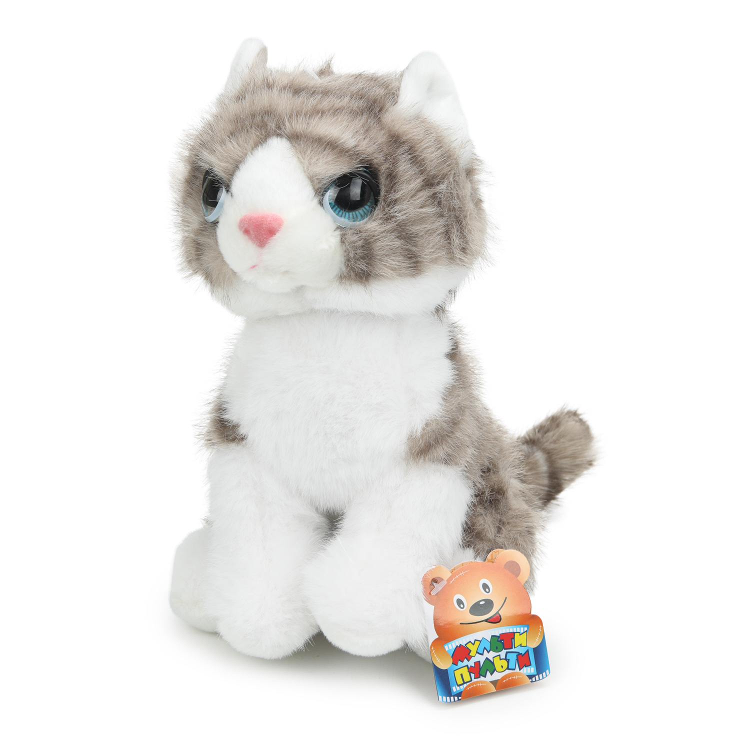Мягкая игрушка Мульти Пульти котик Кошка Серая - фото 2