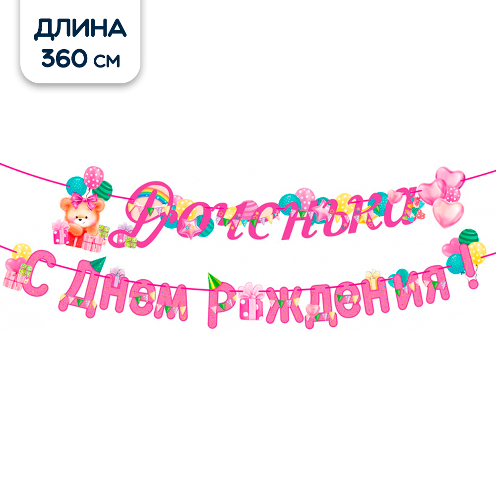 Гирлянды Riota С Днём Рождения - фото 1