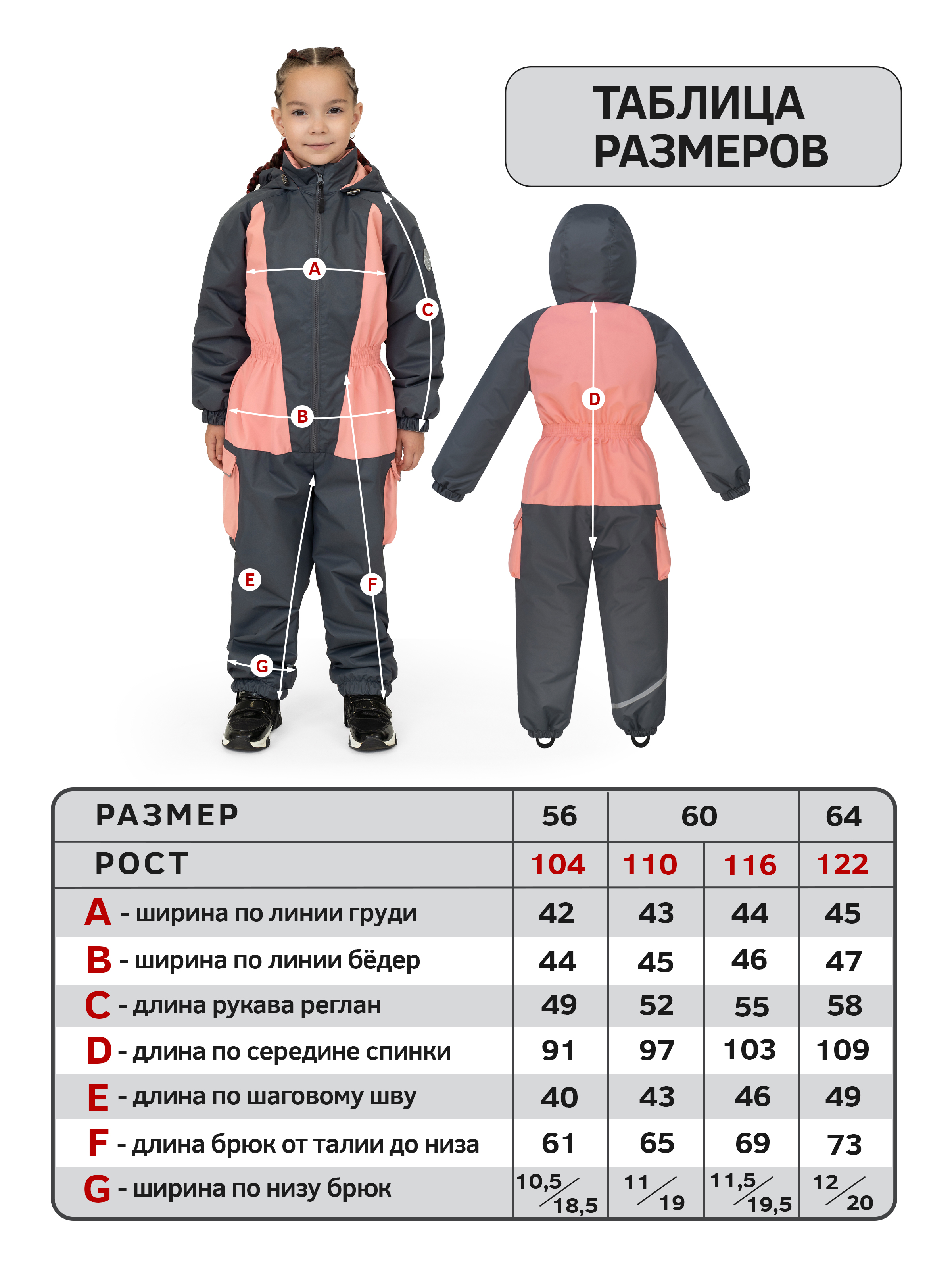 Комбинезон Arctic kids 30-045 персик - фото 32