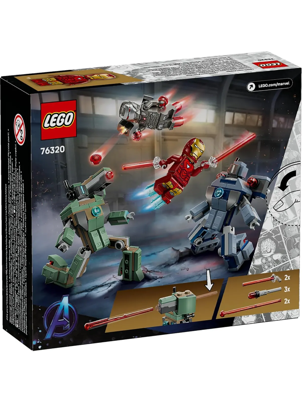 Конструктор LEGO Marvel Super Heroes Железный Человек 204 дет. - фото 5