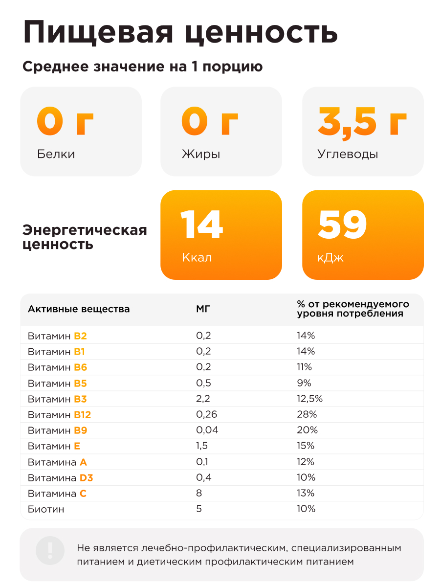 Многокомпонентный препарат Guarchibao Дренаж со вкусом апельсин для похудения очищения организма и снятия отечности - фото 2