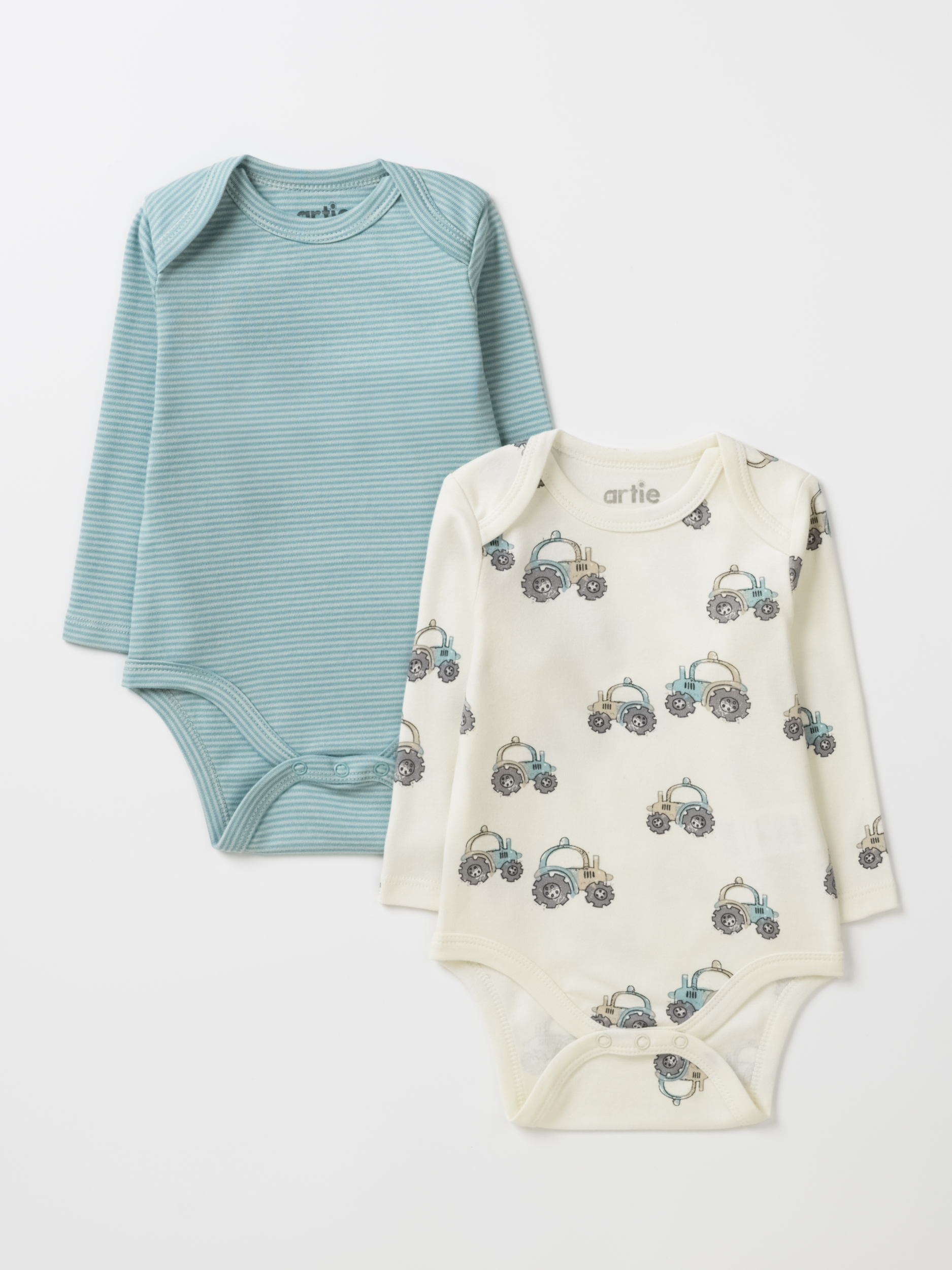 Боди 2 шт artie S25B17BD2-1489M/Молочный-бирюзовый - фото 1