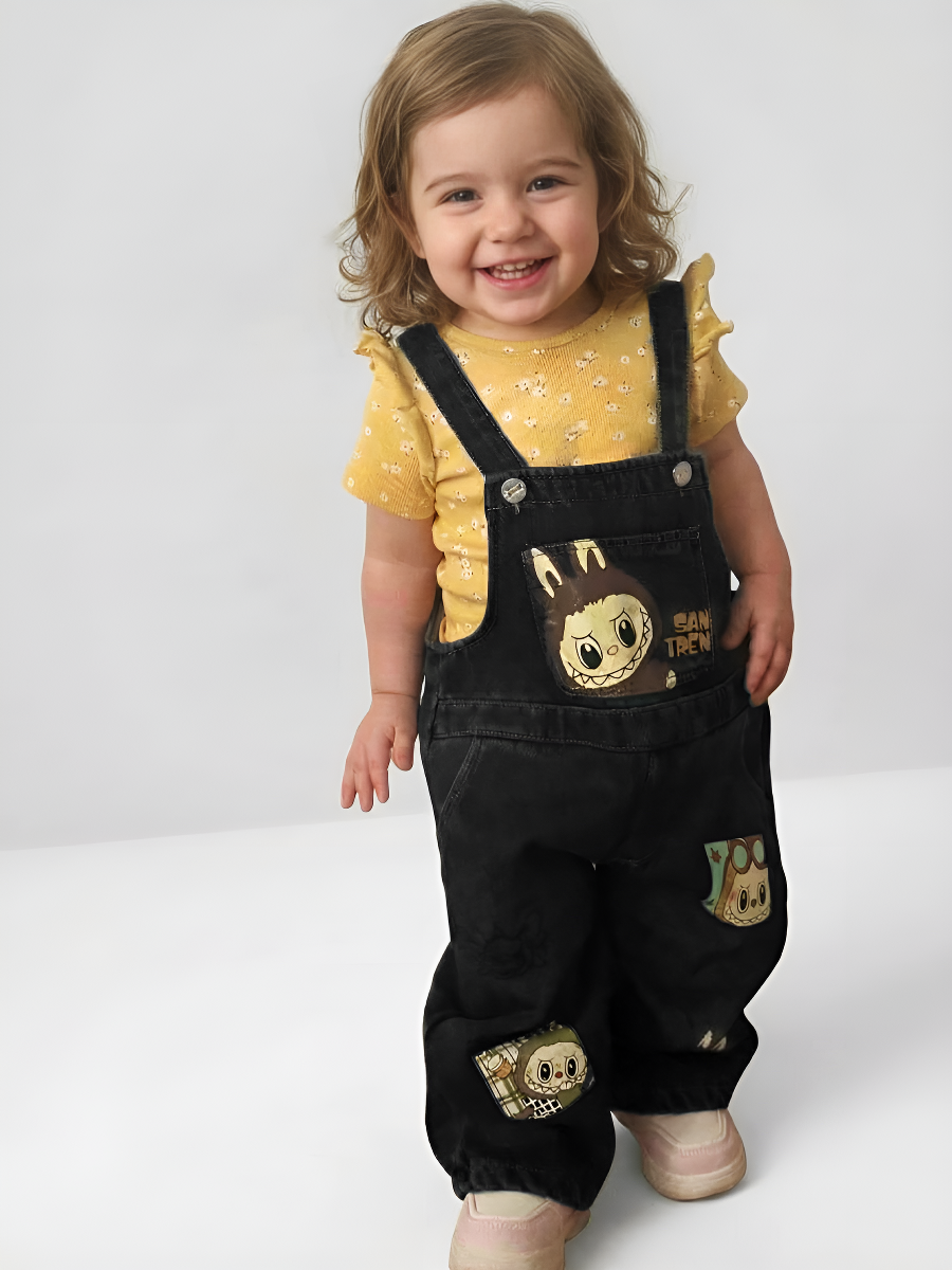 Полукомбинезон iUkoworld Полукомбинезон джинсовый детский на флисе - фото 8