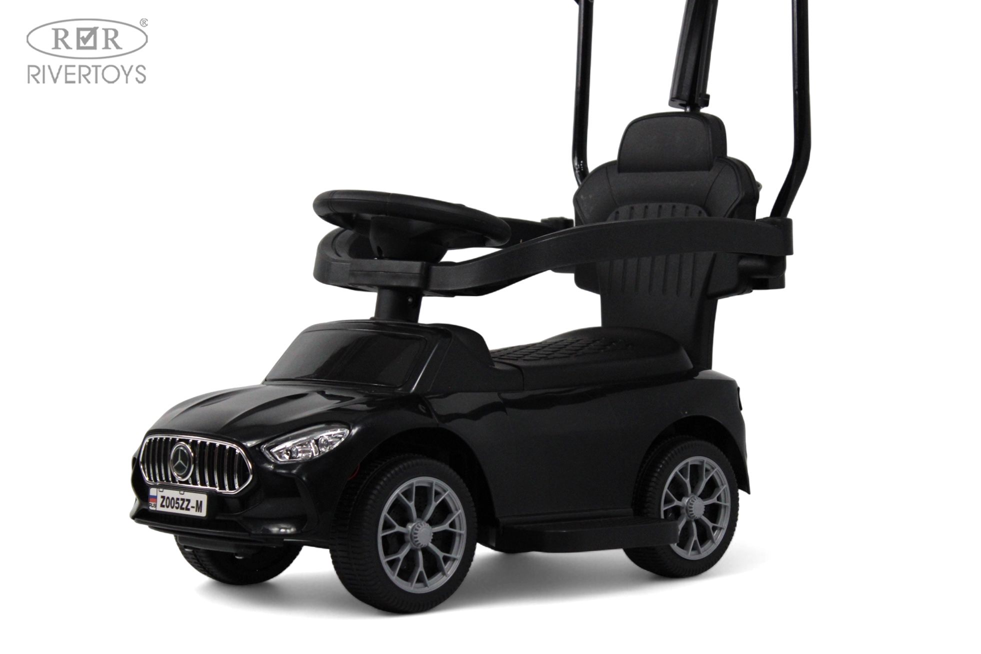 Каталка RIVERTOYS Z005ZZ-M-BLACK черный - фото 9