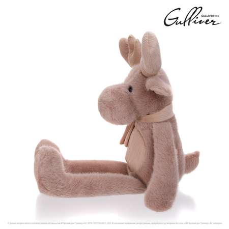 Игрушка мягкая Gulliver лось Лось Авось в шарфе 24 см 24 см