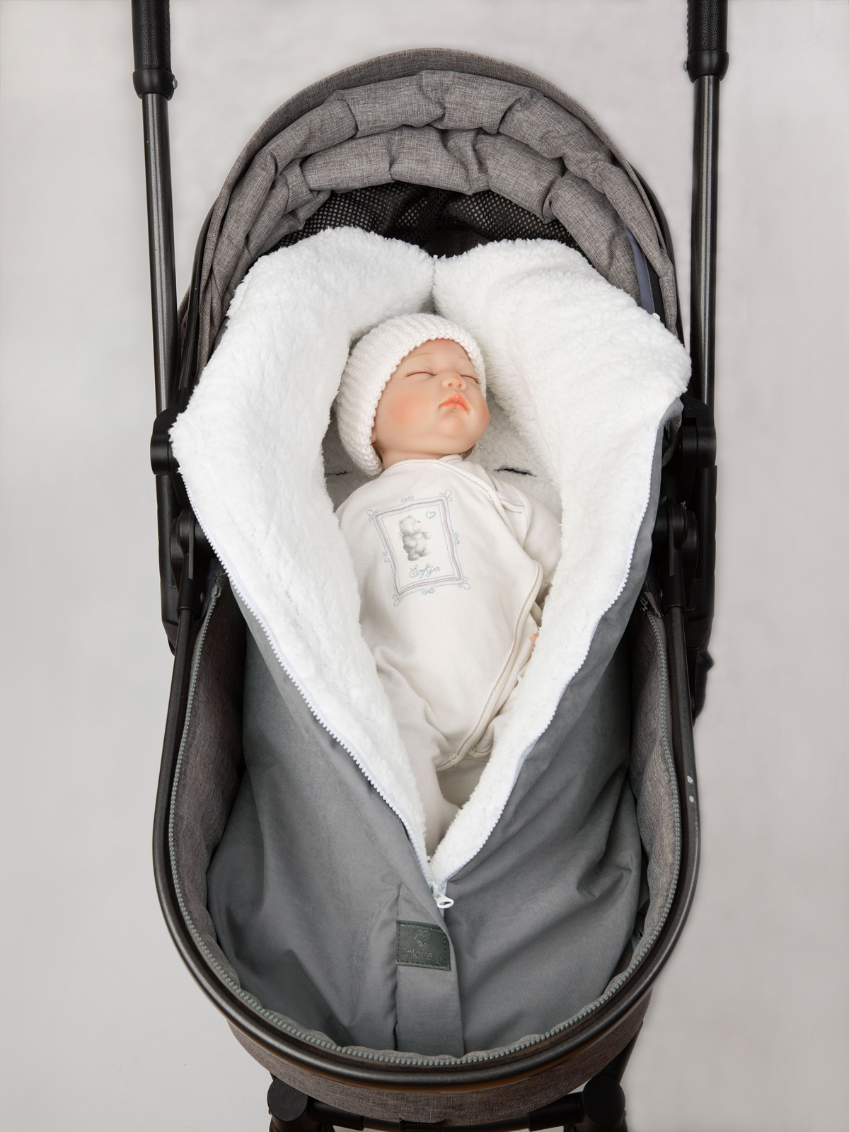 Конверт в коляску inlovery Нортес серый - фото 13