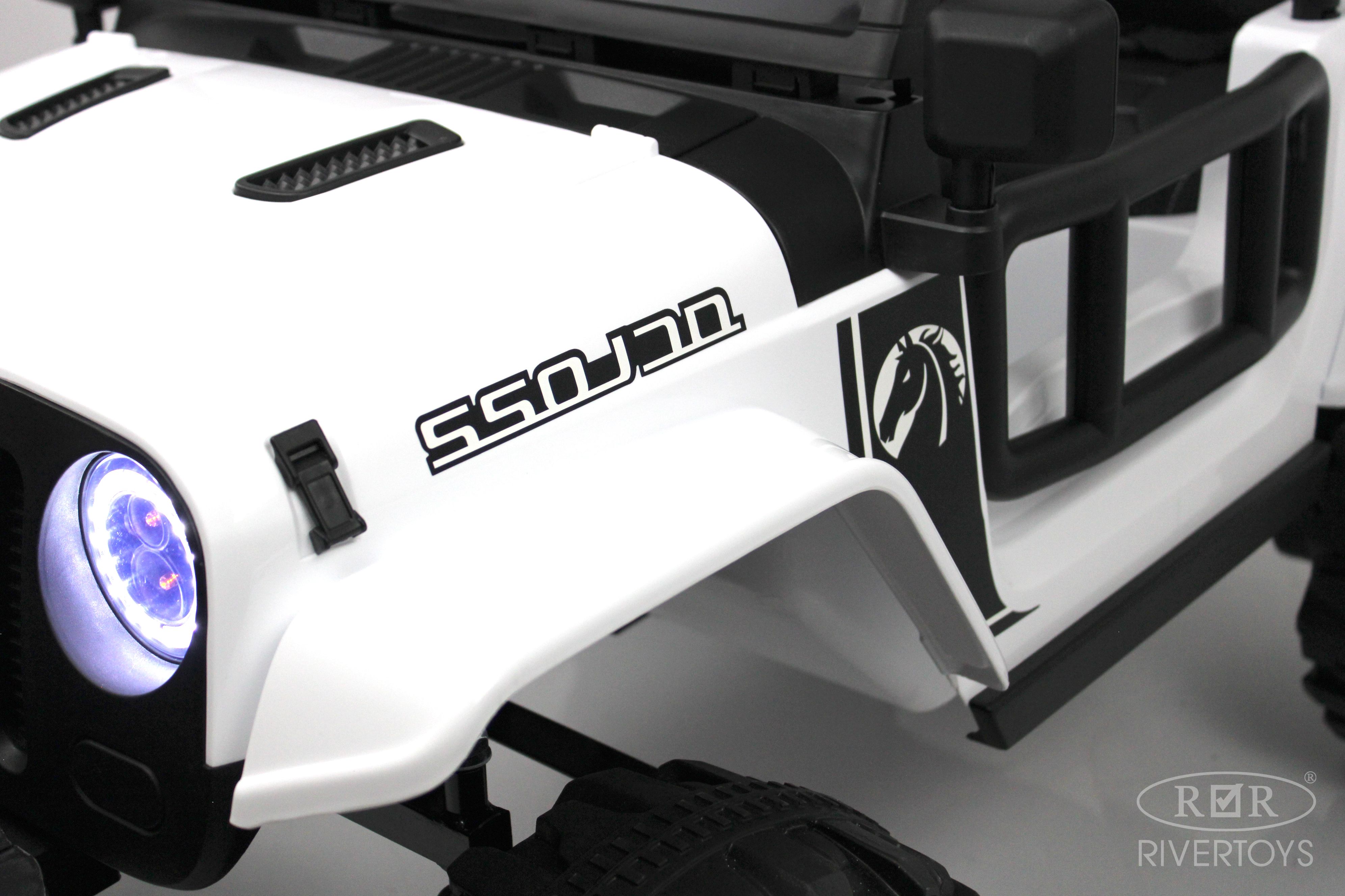 Электромобиль RIVERTOYS T222TT-4WD-WHITE С пультом ДУ - фото 25