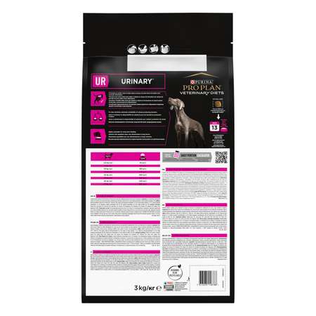 Корм для собак Purina Pro Plan Veterinary diets UR при МКБ 3кг