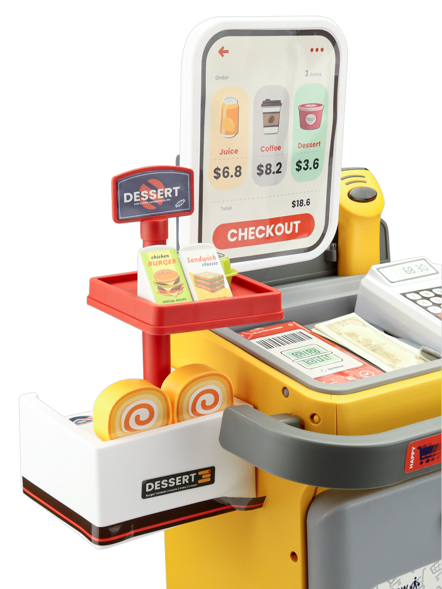 Игровой набор Рыжий кот касса, продукты, прилавок - фото 5