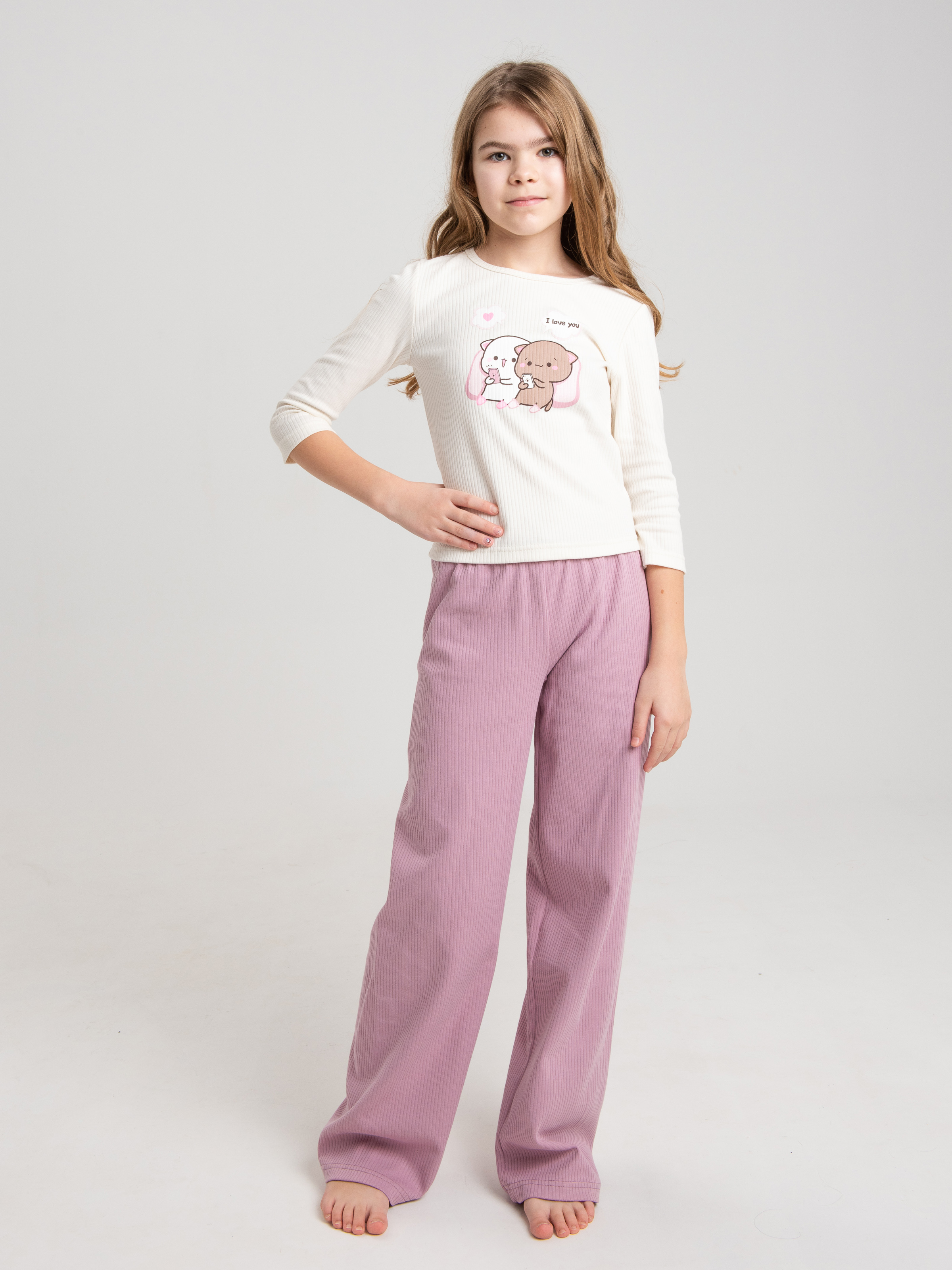 Пижама MiloTa КДЛ08/лиловый - фото 4