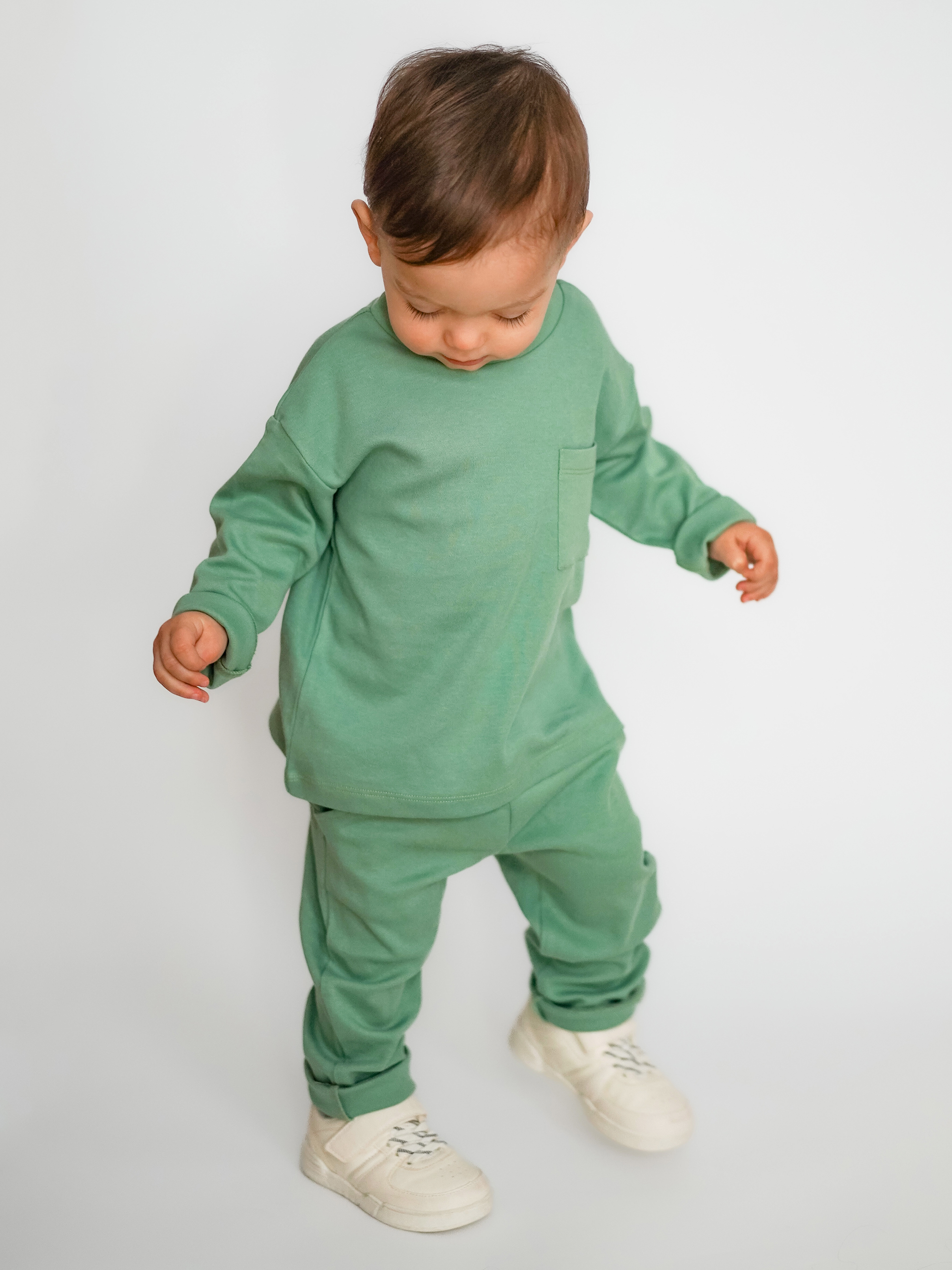 Лонгслив 2 шт ZipkidZ KL-513/9-зеленый+листья - фото 6