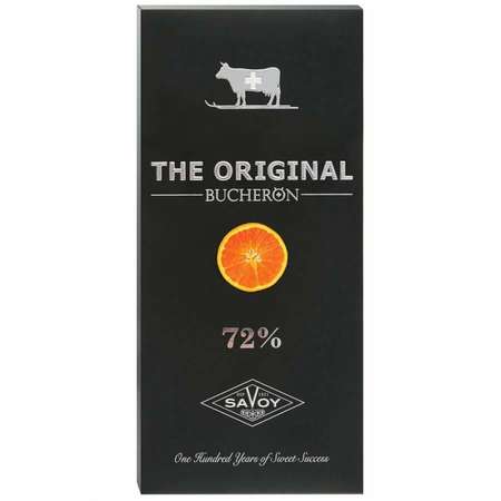 Шоколад тёмный BUCHERON The Original с кусочками апельсина 90г