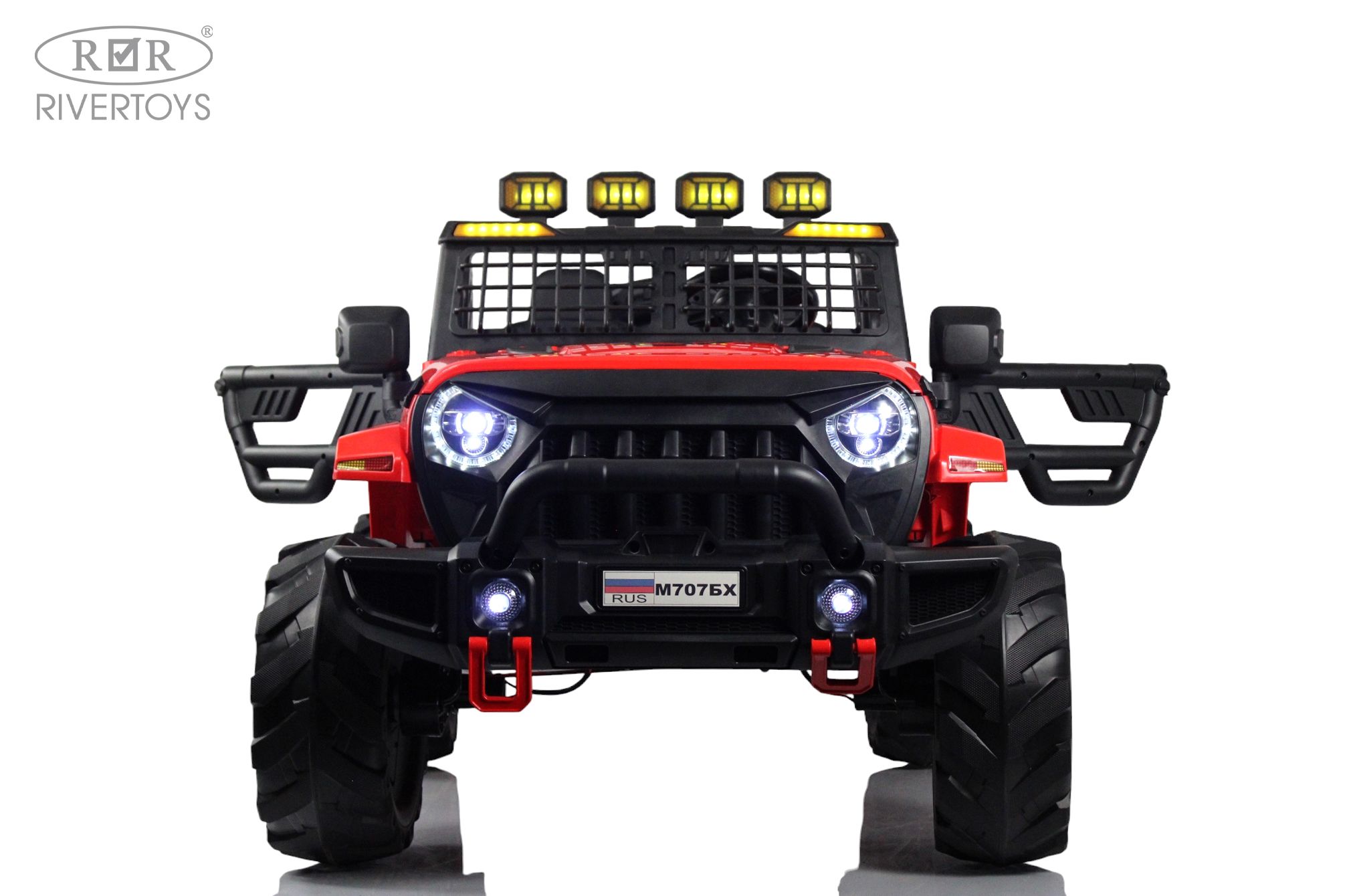 Электромобиль RIVERTOYS М707БХ Red С пультом ДУ - фото 1