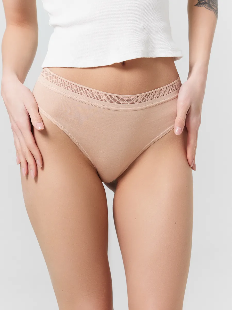 Трусы 5 шт Mark Formelle (Марк Формэль) 412402-5/бежевый - фото 3