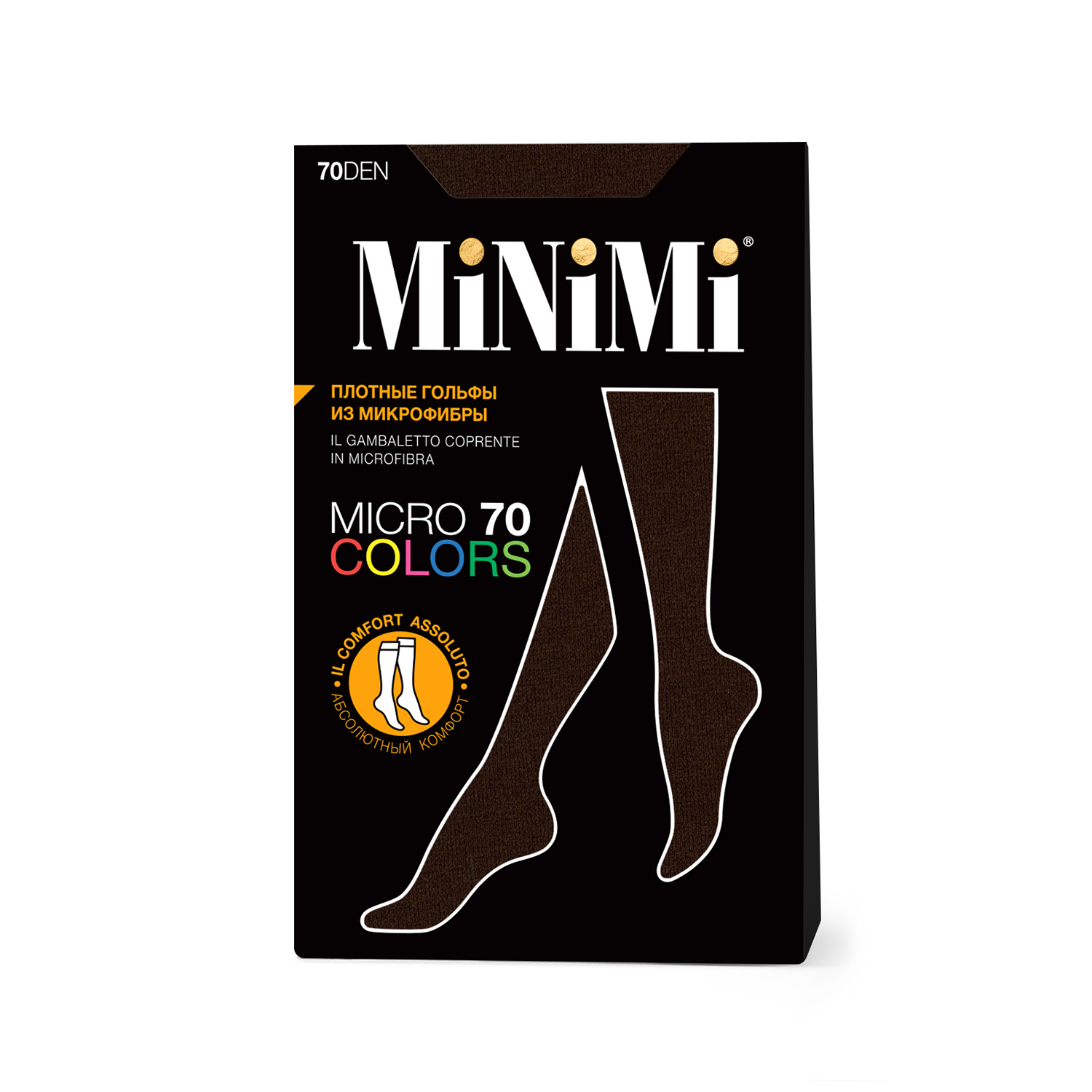 Гольфы MiNiMi Mini MICRO COLORS 70 гольфы Moka 0 - фото 2