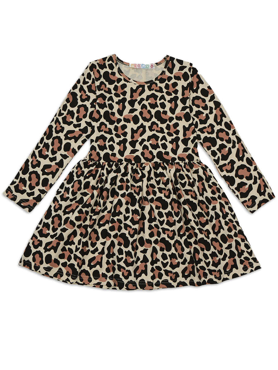 Платье ME WE KG223-J602-631_Коричневый/Леопард - фото 5