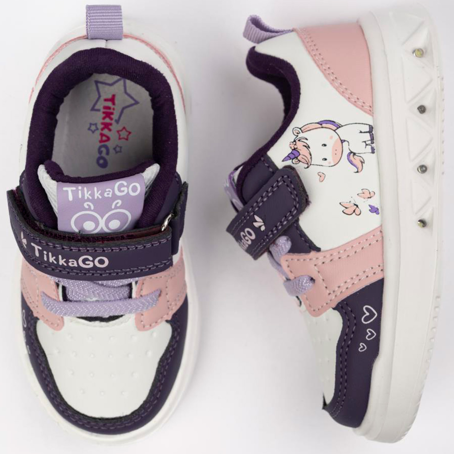 Кроссовки TikkaGo 1A05_6251-1_white-pink-violet - фото 2