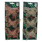 Бабочки декоративные ё 3шт в ассортименте