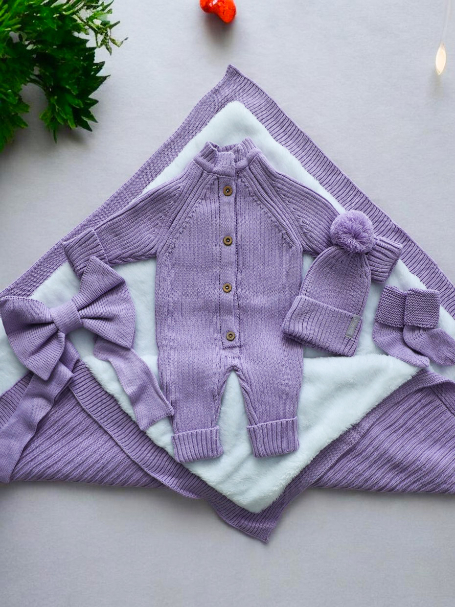 Комплект на выписку Bunnyphant 0399/сиреневый - фото 2